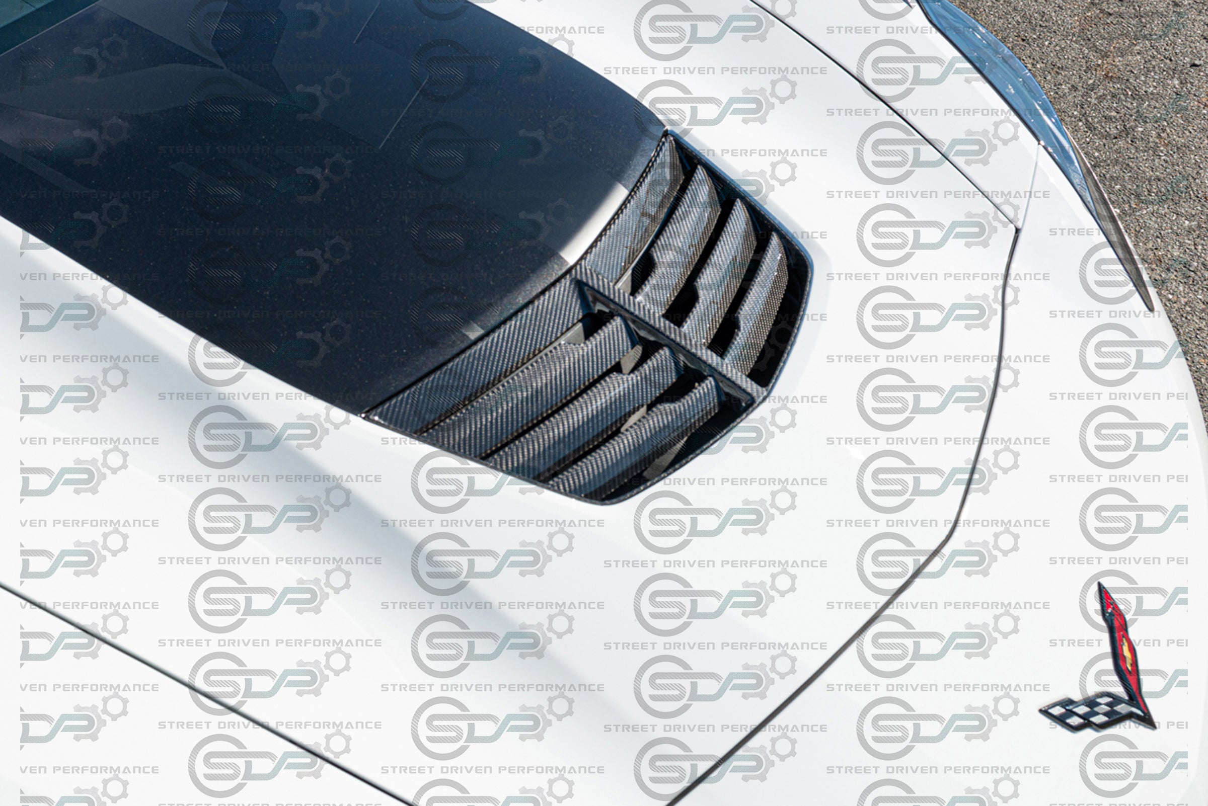 2014-2019 C7 - Corvette - Carbon Fiber Hood Vent - Z06 Style